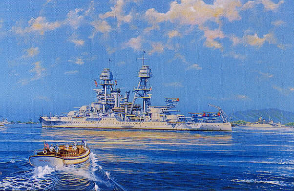 "USS Arizona" - James Flood - Naval Art